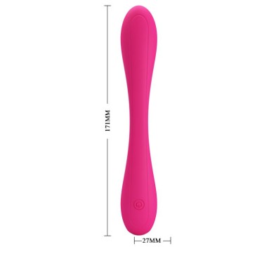 Zginany wibrator podwójny punkt g łechtaczka 17cm Zginany wibrator podwójny punkt g łechtaczka 17cm
