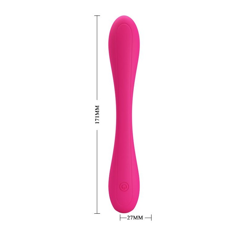 Zginany wibrator podwójny punkt g łechtaczka 17cm Zginany wibrator podwójny punkt g łechtaczka 17cm