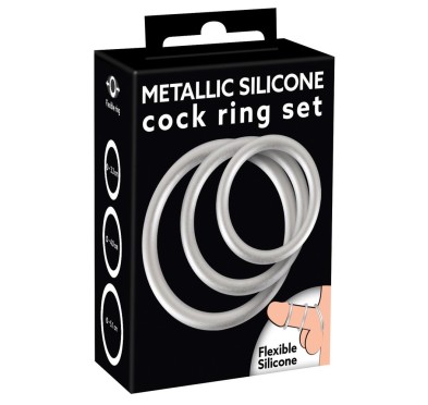 Metallic Silicone Cock ring se