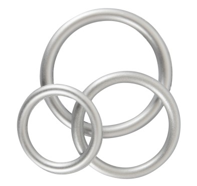 Metallic Silicone Cock ring se