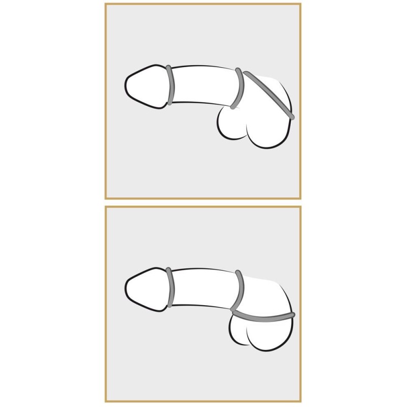 Metallic Silicone Cock ring se
