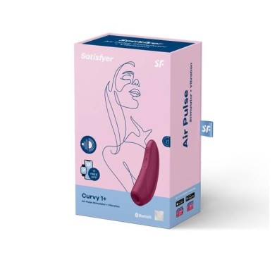 Wibrujący masażer powietrzny satisfyer curvy 1+ Wibrujący masażer powietrzny satisfyer curvy 1+
