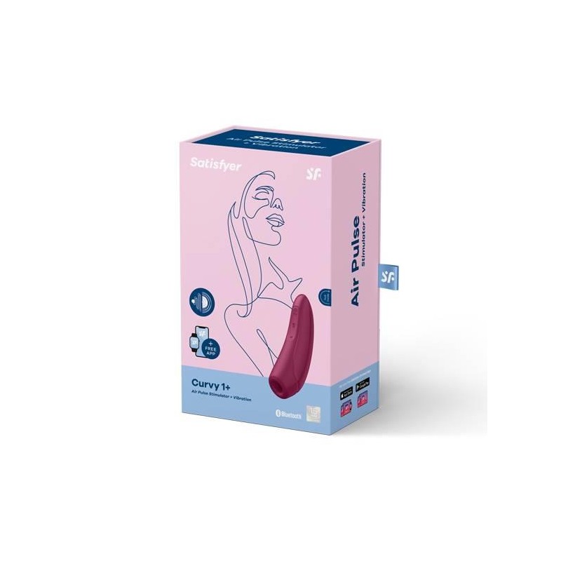 Wibrujący masażer powietrzny satisfyer curvy 1+ Wibrujący masażer powietrzny satisfyer curvy 1+
