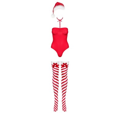 Bielizna-Kissmas body czerwone  S/M