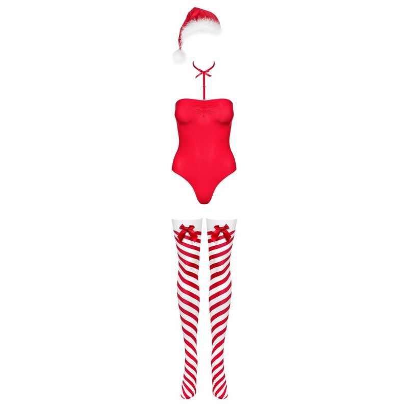 Bielizna-Kissmas body czerwone  S/M