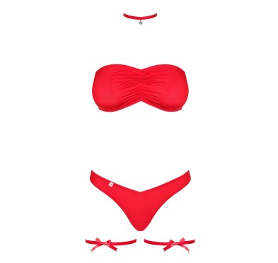 Komplet stanik figi choker obsessive kissmas l/xl Komplet stanik figi choker obsessive kissmas l/xl