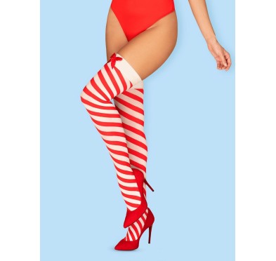 Pończochy strój śnieżynki obsessive kissmas s/m