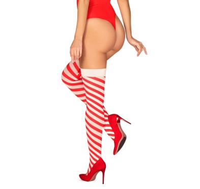 Bielizna-Kissmas pończochy czerwone L/XL