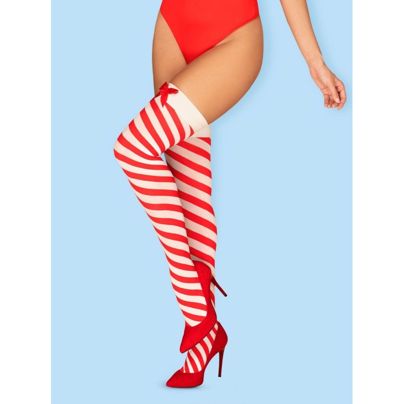 Bielizna-Kissmas pończochy czerwone L/XL
