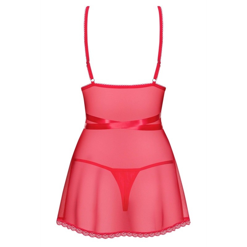 Bielizna-Lovlea babydoll czerwona  S/M