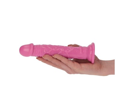 Prosty różowy żylasty penis z przyssawką 16,5 cm Prosty różowy żylasty penis z przyssawką 16,5 cm