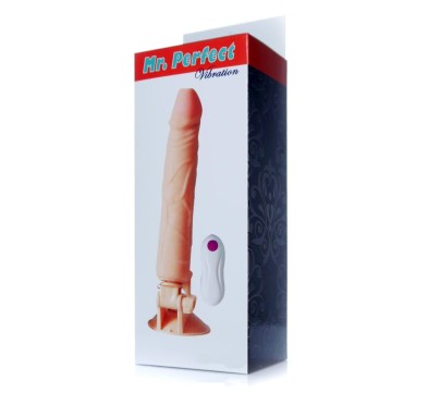 Dildo z przyssawką pilotem penis realistyczny 24cm