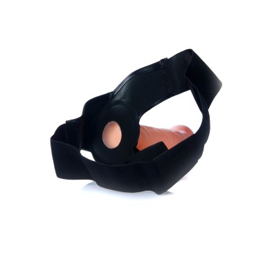 Strapon z cyberskóry dla mężczyzn pusty penis 20cm Strapon z cyberskóry dla mężczyzn pusty penis 20cm