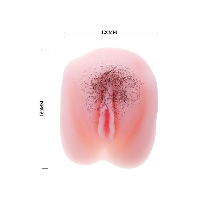 Sztuczna cipka z włosami masturbator 2 dziury Sztuczna cipka z włosami masturbator 2 dziury