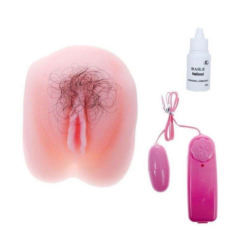 Sztuczna cipka z włosami masturbator 2 dziury Sztuczna cipka z włosami masturbator 2 dziury