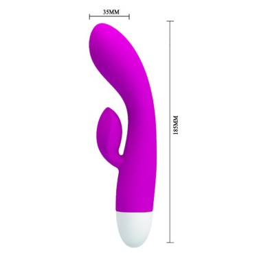 Wibrator królik punkt g masażer łechtaczki 15cm Wibrator królik punkt g masażer łechtaczki 15cm