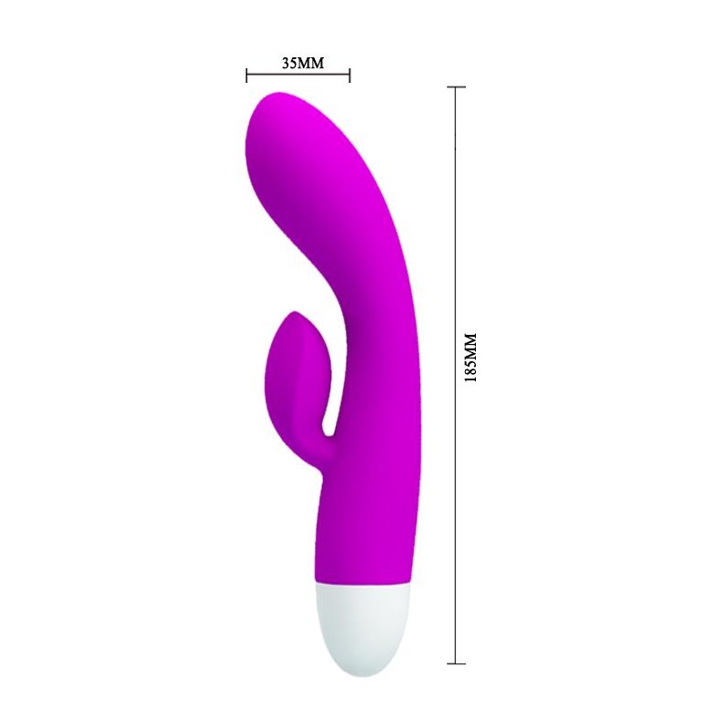 Wibrator królik punkt g masażer łechtaczki 15cm Wibrator królik punkt g masażer łechtaczki 15cm