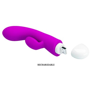 Wibrator królik punkt g masażer łechtaczki 15cm Wibrator królik punkt g masażer łechtaczki 15cm