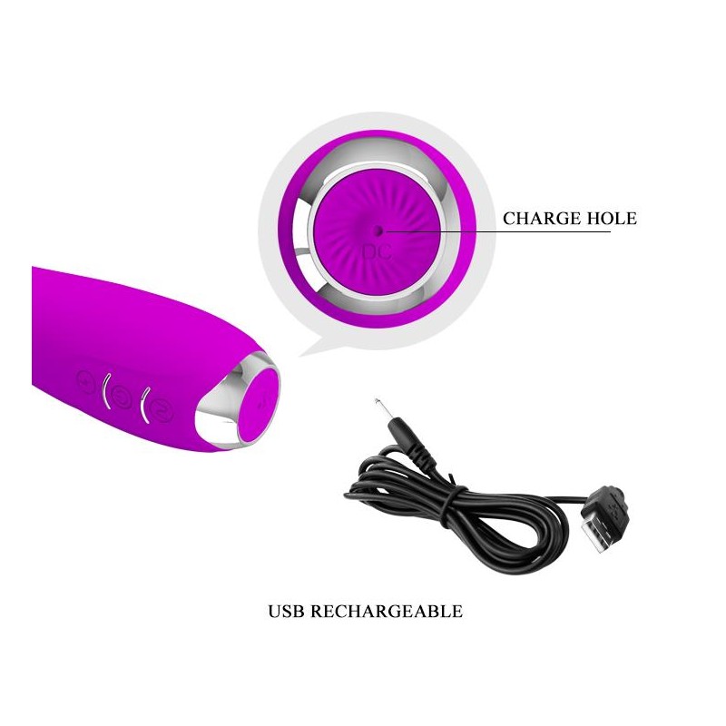 Wibrator z elektrostymulacją gspot 19cm 7trybów