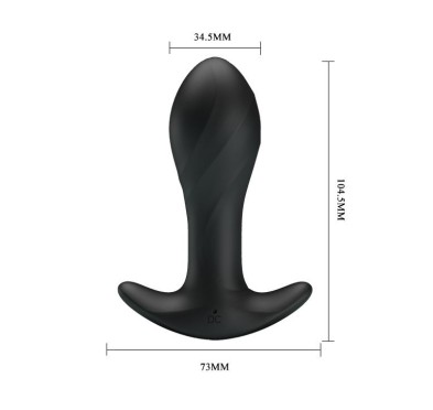 Zatyczka analna z wibracjami korek 10cm 12trybów Zatyczka analna z wibracjami korek 10cm 12trybów