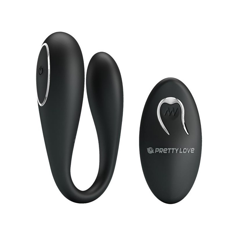 Wibrator z masażerem łechtaczki dla par z pilotem Wibrator z masażerem łechtaczki dla par z pilotem