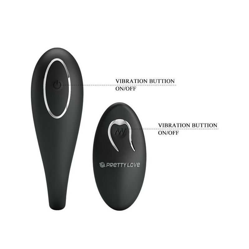 Wibrator z masażerem łechtaczki dla par z pilotem Wibrator z masażerem łechtaczki dla par z pilotem