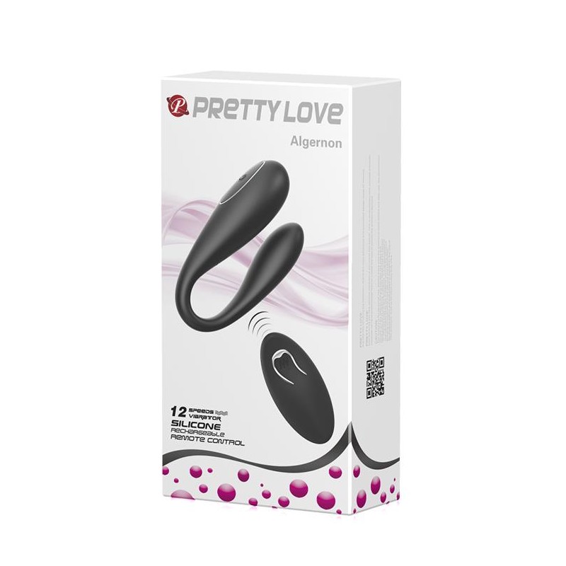 Wibrator z masażerem łechtaczki dla par z pilotem Wibrator z masażerem łechtaczki dla par z pilotem