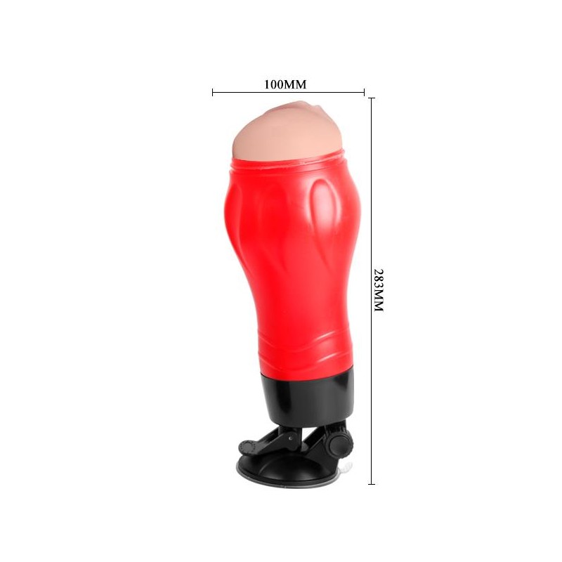 Wibrująca sztuczna pochwa masturbator z przyssawką Wibrująca sztuczna pochwa masturbator z przyssawką