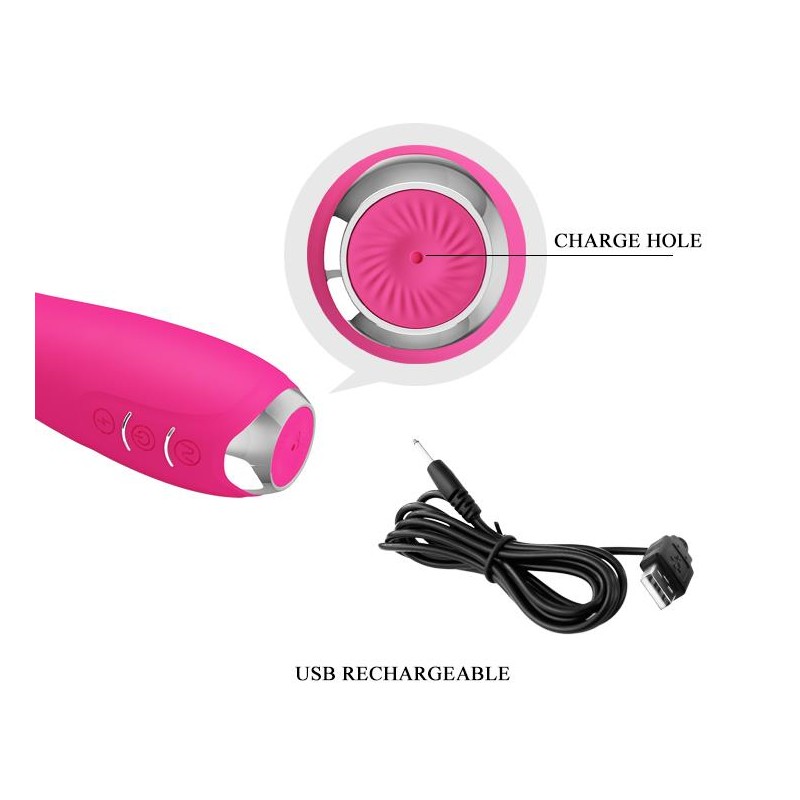 Wibrator do punktu g elektrostymulacja 19cm 7 tryb Wibrator do punktu g elektrostymulacja 19cm 7 tryb