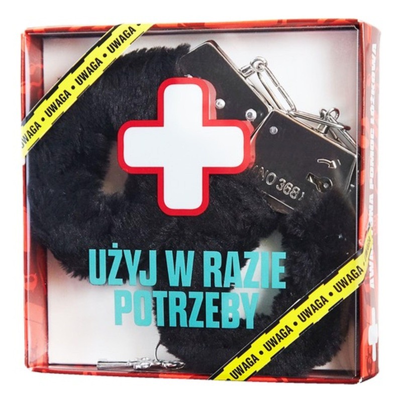 Kajdanki awaryjne futerkowe na prezent 18 urodziny Kajdanki awaryjne futerkowe na prezent 18 urodziny