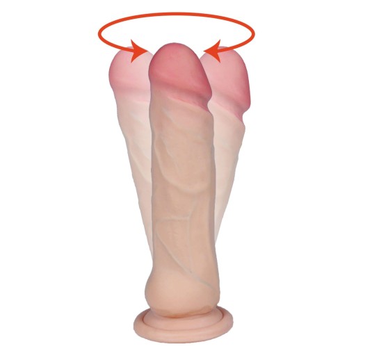 Realistyczny jak penis dildo cyberskóra 21cm