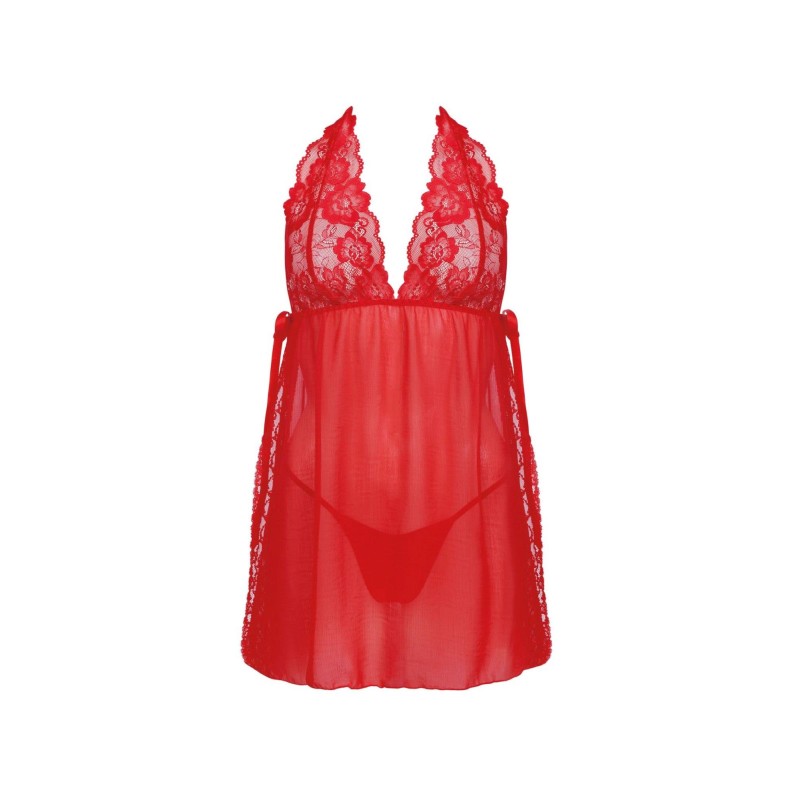 Bielizna- Belinda L/XL (Halka czerwona+ stringi)