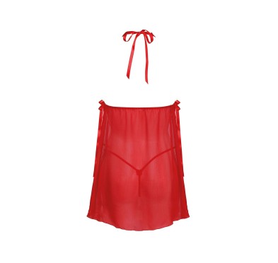 Bielizna- Belinda L/XL (Halka czerwona+ stringi)