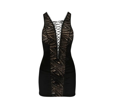 Bielizna-LARA CHEMISE black L/XL - Casmir