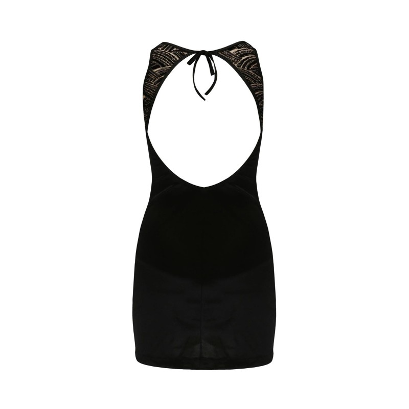 Bielizna-LARA CHEMISE black L/XL - Casmir