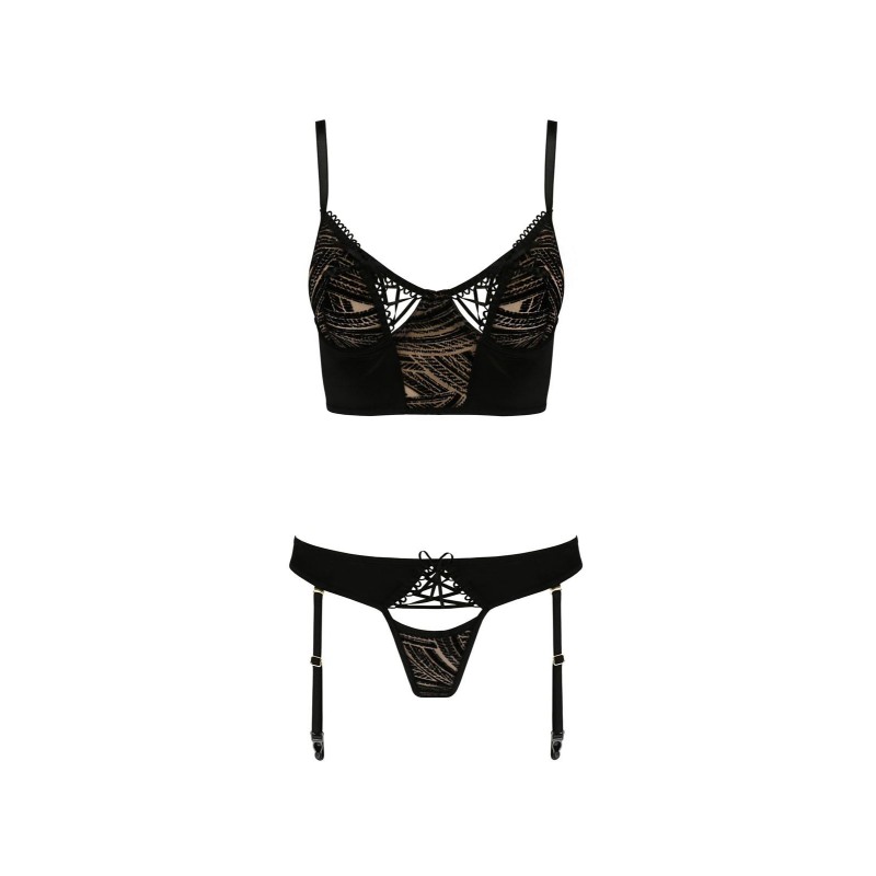 Bielizna-LARA SET black L/XL - Casmir