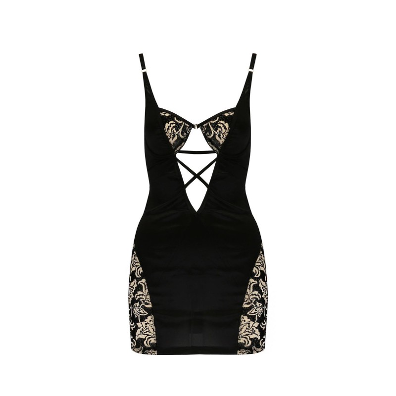 Bielizna-VICTORIA CHEMISE black XXL/XXXL - Casmir Bielizna-VICTORIA CHEMISE black XXL/XXXL - Casmir
