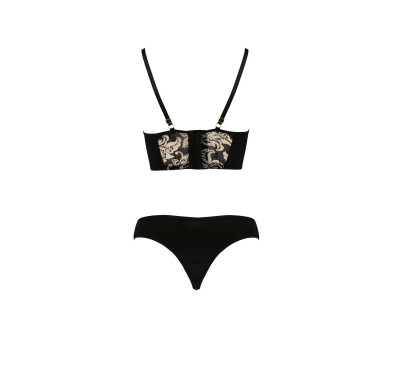 Bielizna-VICTORIA SET black L/XL - Casmir
