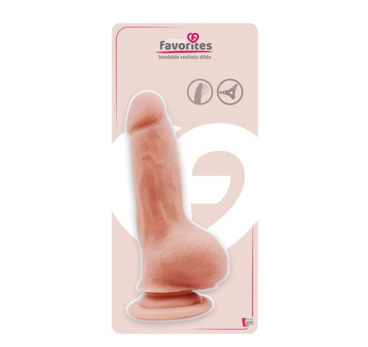 ALL TIME FAVORITES BENDABLE DILDO FLESH