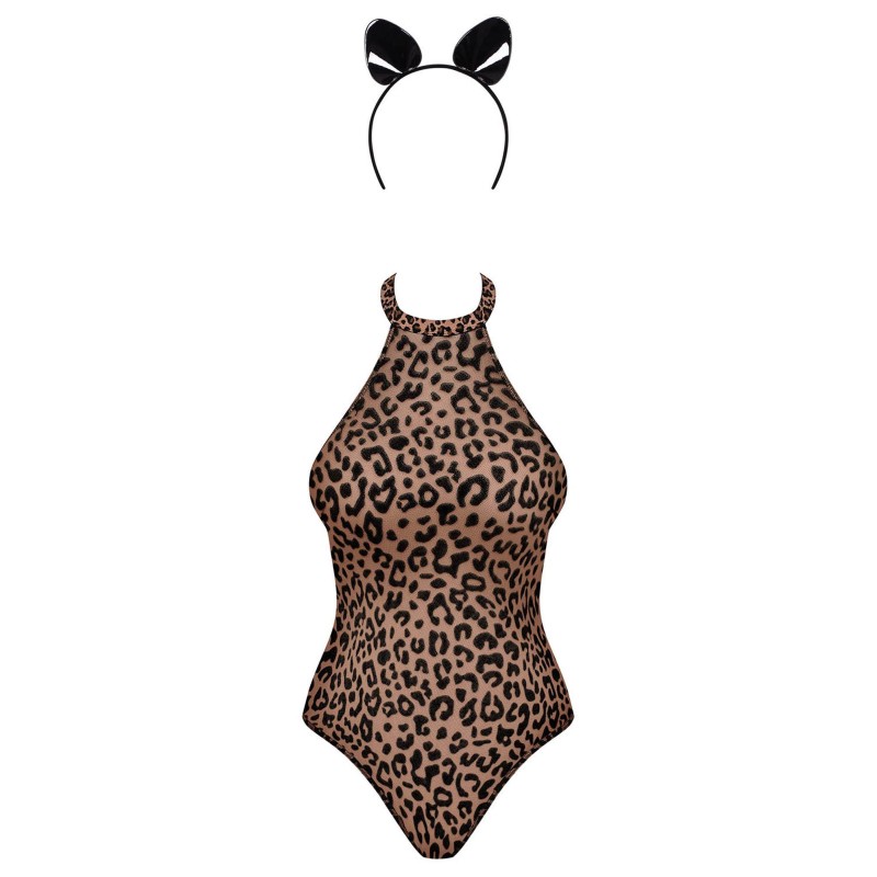 Erotyczne body cętki panterka opaska leocatia l/xl Erotyczne body cętki panterka opaska leocatia l/xl