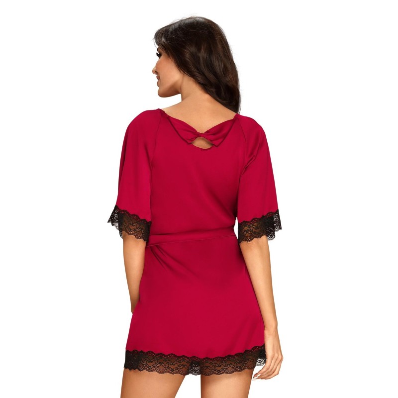 Szlafrok koronka bielizna erotyczna sensuelia l/xl Szlafrok koronka bielizna erotyczna sensuelia l/xl