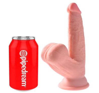 Realistyczne żylaste dildo z wielkimi jądrami 15cm