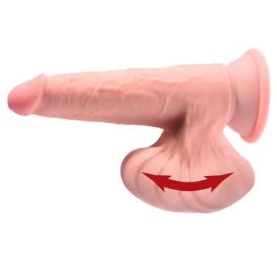 Realistyczne żylaste dildo z wielkimi jądrami 15cm