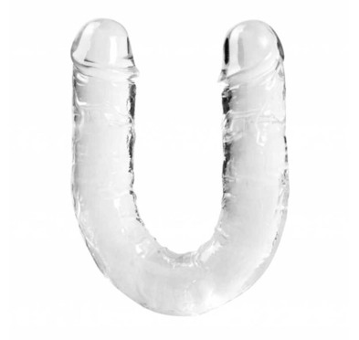 Dildo podwójne waginalne analne dwa końce sex 33cm