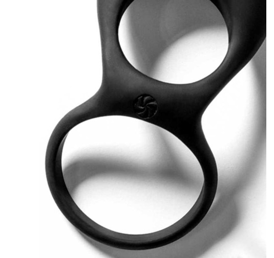 Pierścień- Vibrating Double Cockring Daydream Black