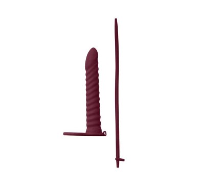 Dildo z pierścieniem do podwójnej penetracji 16 cm Dildo z pierścieniem do podwójnej penetracji 16 cm