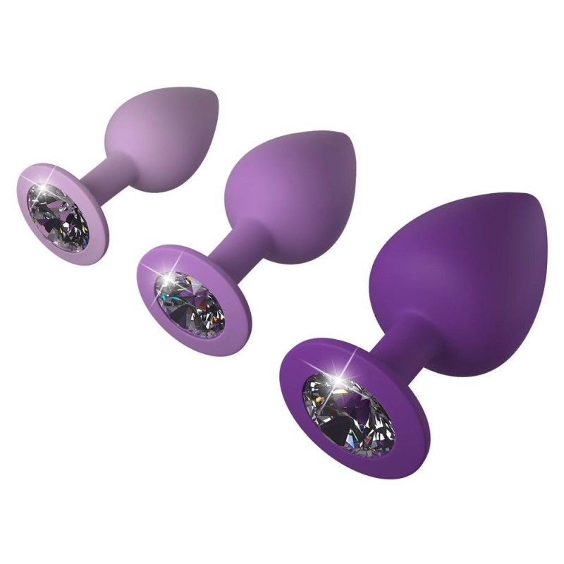 Zestaw wtyczek analnych korki z brylantami plug Zestaw wtyczek analnych korki z brylantami plug