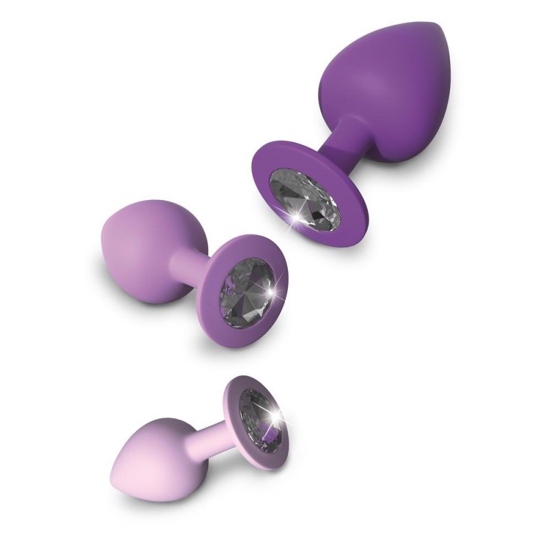 Zestaw wtyczek analnych korki z brylantami plug Zestaw wtyczek analnych korki z brylantami plug