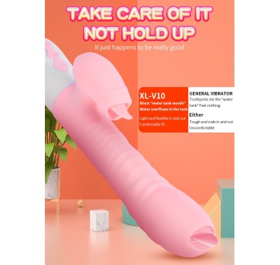 Wibrator króliczek masażer posuw podgrzewany 22cm Wibrator króliczek masażer posuw podgrzewany 22cm