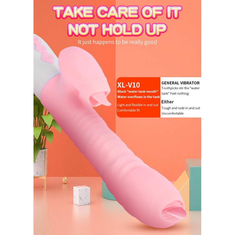 Wibrator króliczek masażer posuw podgrzewany 22cm Wibrator króliczek masażer posuw podgrzewany 22cm